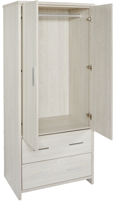 Atlas > Two Drawer Wardrobe - Cupboard (1112x730), Png Download