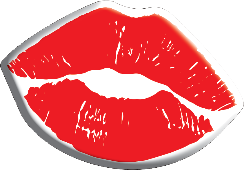 Noteworthy Collections Kiss Kiss Custom Snap Stamp (1183x829), Png Download
