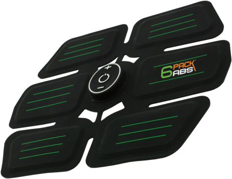 Viatek Six Pack Abs Electrical Muscle Stimulation - Montel Williams Unisex Six Pack Abs, Black, One Size (480x381), Png Download