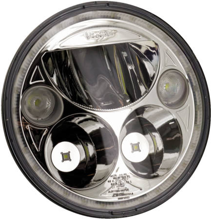 Superior Quality E Approved Led Light Unit With Halo - Headlamp (470x480), Png Download