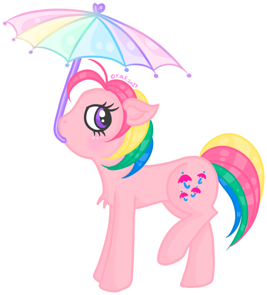 Crystal-sushi, Earth Pony, Female, G1, Mare, Parasol, - Sushi Crystal (1024x1024), Png Download