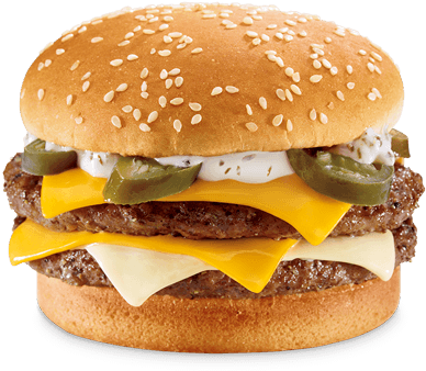 Jalapeño Ultimate Cheeseburger - Jack N The Box Ultimate Cheeseburger (640x460), Png Download