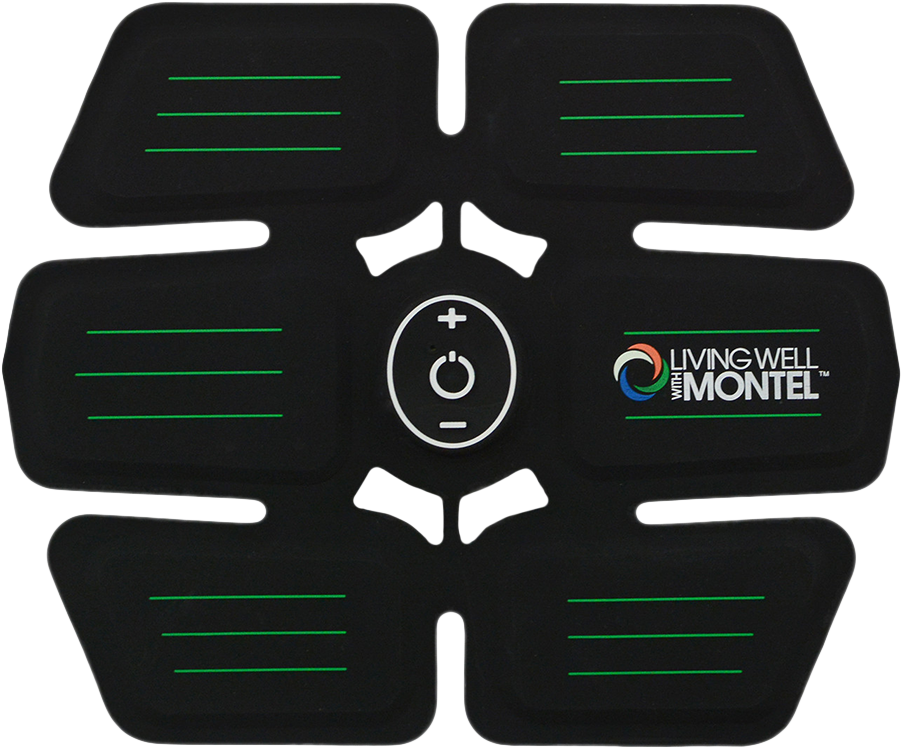 Living Well With Montel ™ 6 Pack Abs Ems Abdominal - Six Pack Abs Stimulator (1000x1000), Png Download