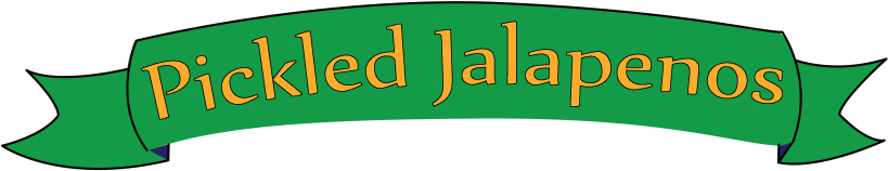 Jalapenos-ribbon Banner - Sign (833x271), Png Download