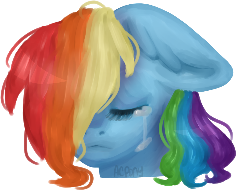 Artistcoolpony, Bust, Crying, Eyes Closed, Female, - Drawing (832x740), Png Download