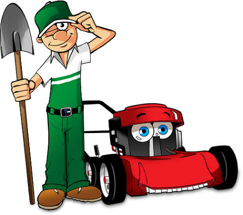 Lawn Mowing Clipart - Shrub (488x433), Png Download