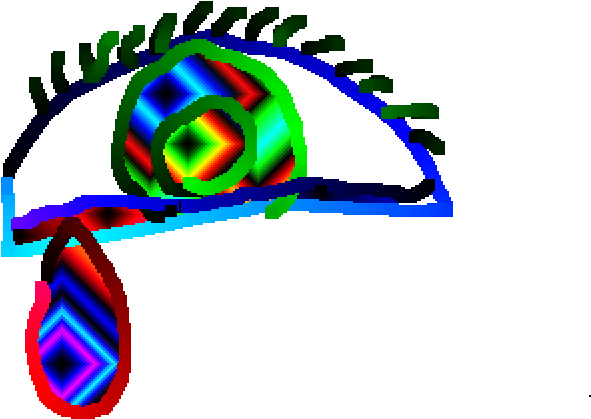 Rainbow Crying Eye - Eye (1000x1000), Png Download