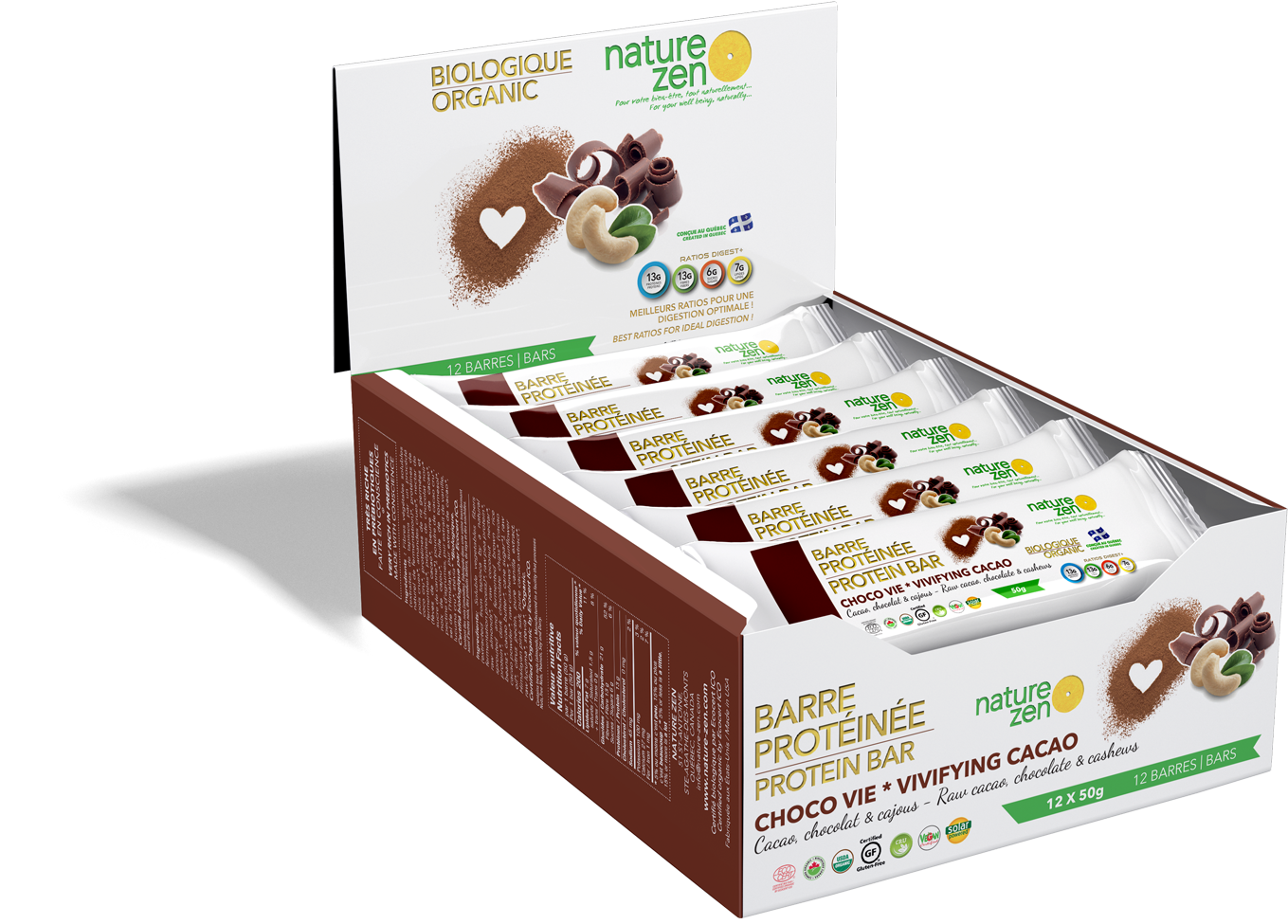 Boites Chocolat Barres Nz Box Qc - Chocolate (1600x1124), Png Download