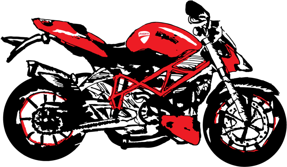 Streetfighter - Motorcycle (1000x1000), Png Download