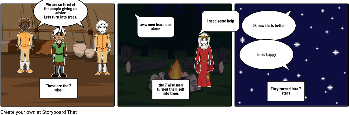 The 7 Wise Men - Cartoon (1164x385), Png Download