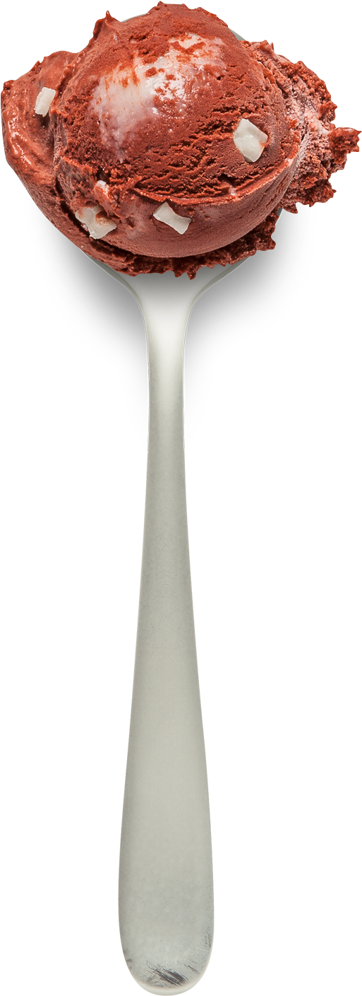 Red Velvet Cake Flavored Ice Cream With White Chocolaty - Champagne Stemware (529x1451), Png Download