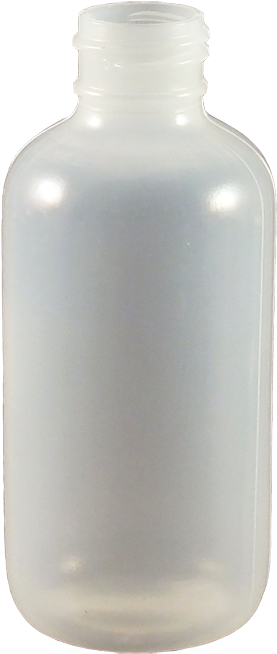 4 Oz Natural Ldpe Plastic Boston Round Bottle - Kaufman Container (700x700), Png Download
