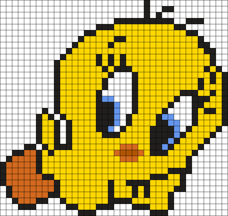 Tweety Perler Bead Pattern / Bead Sprite - Bead (799x757), Png Download