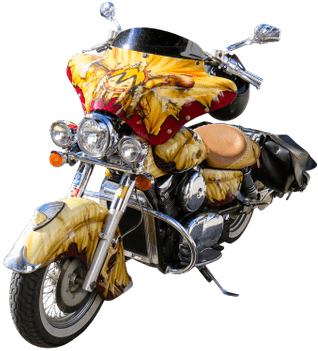 Motorcycle Drifter Front View - Cool Cat (400x400), Png Download