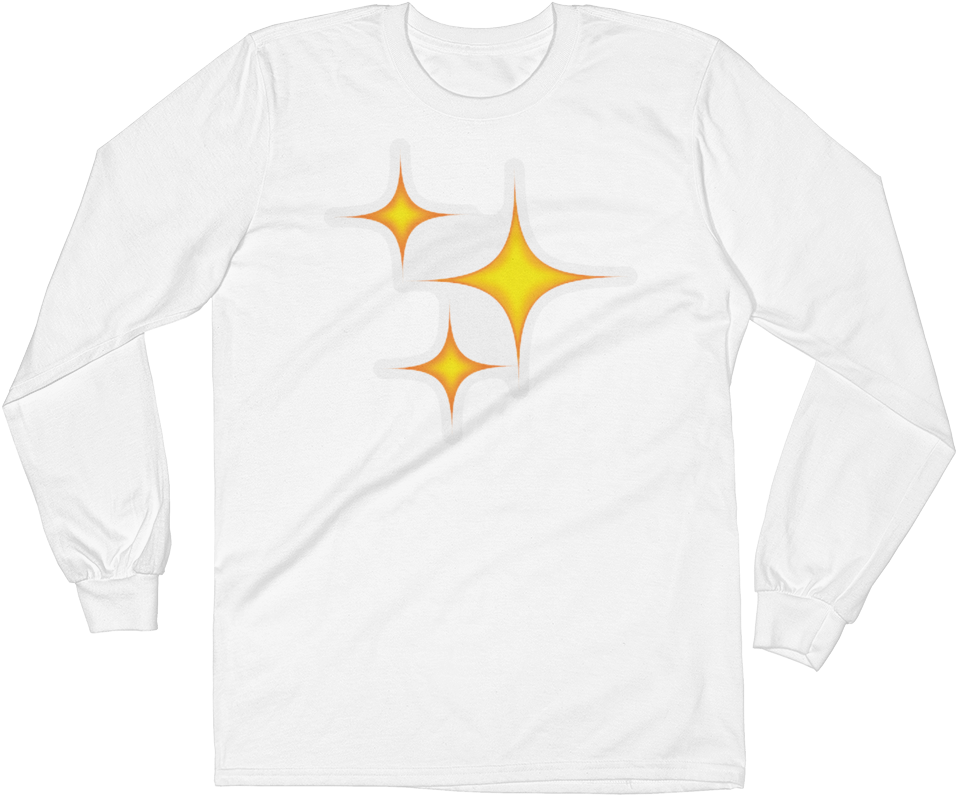 Men's Emoji Long Sleeve T-shirt - Long-sleeved T-shirt (1000x1000), Png Download