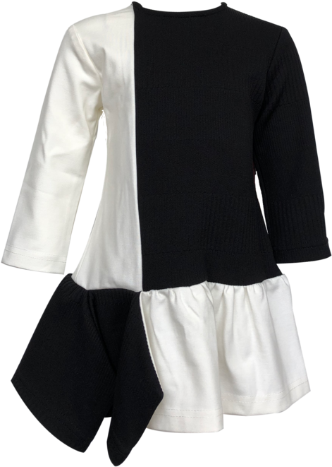 Lola Black/white Dress - Dress (800x800), Png Download