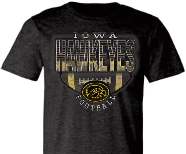 Iowa Football Web Art - American Football (652x553), Png Download