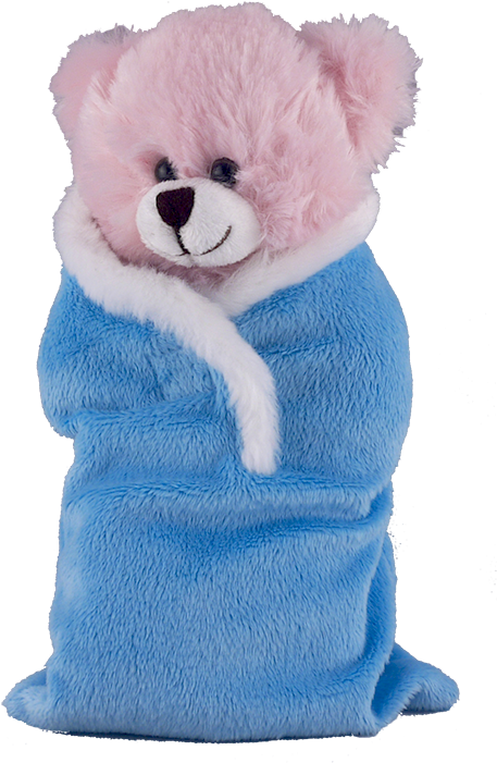 Pink Teddy Bear - Blue And Pink Teddy Bears (487x709), Png Download
