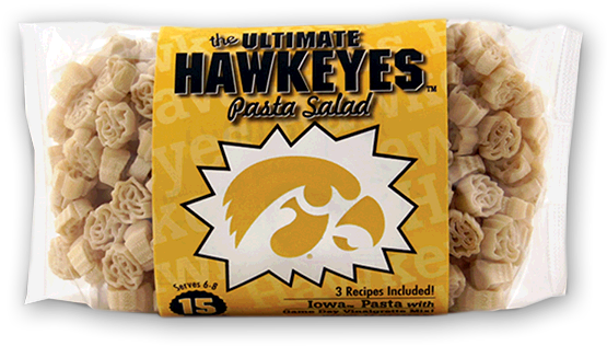 Iowa Hawkeyes Pasta Salad - Iowa Hawkeyes (600x450), Png Download