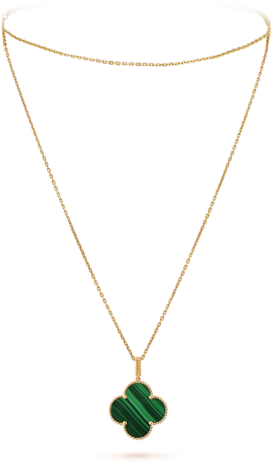Magic Alhambra Long Necklace, 1 Motif, - Van Cleef Long Pendant (535x535), Png Download