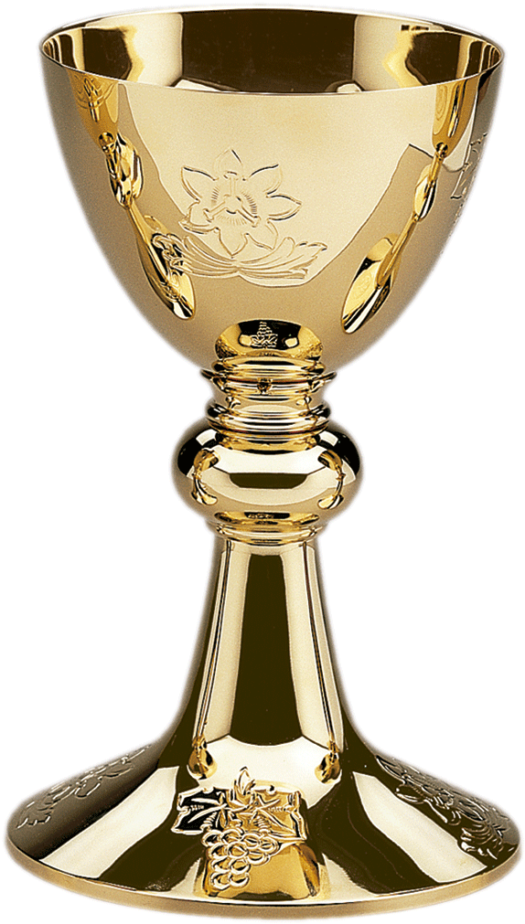 Cáliz De Líneas Sencillas Con Motivos Eucarísticos - Eucharist Wine (1200x1150), Png Download