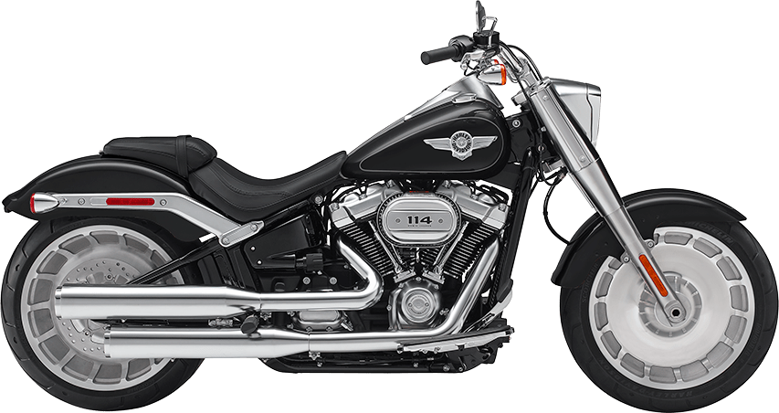 2018 Harley-davidson ® Fat Boy - Harley Davidson Fat Boy Price In India (853x452), Png Download