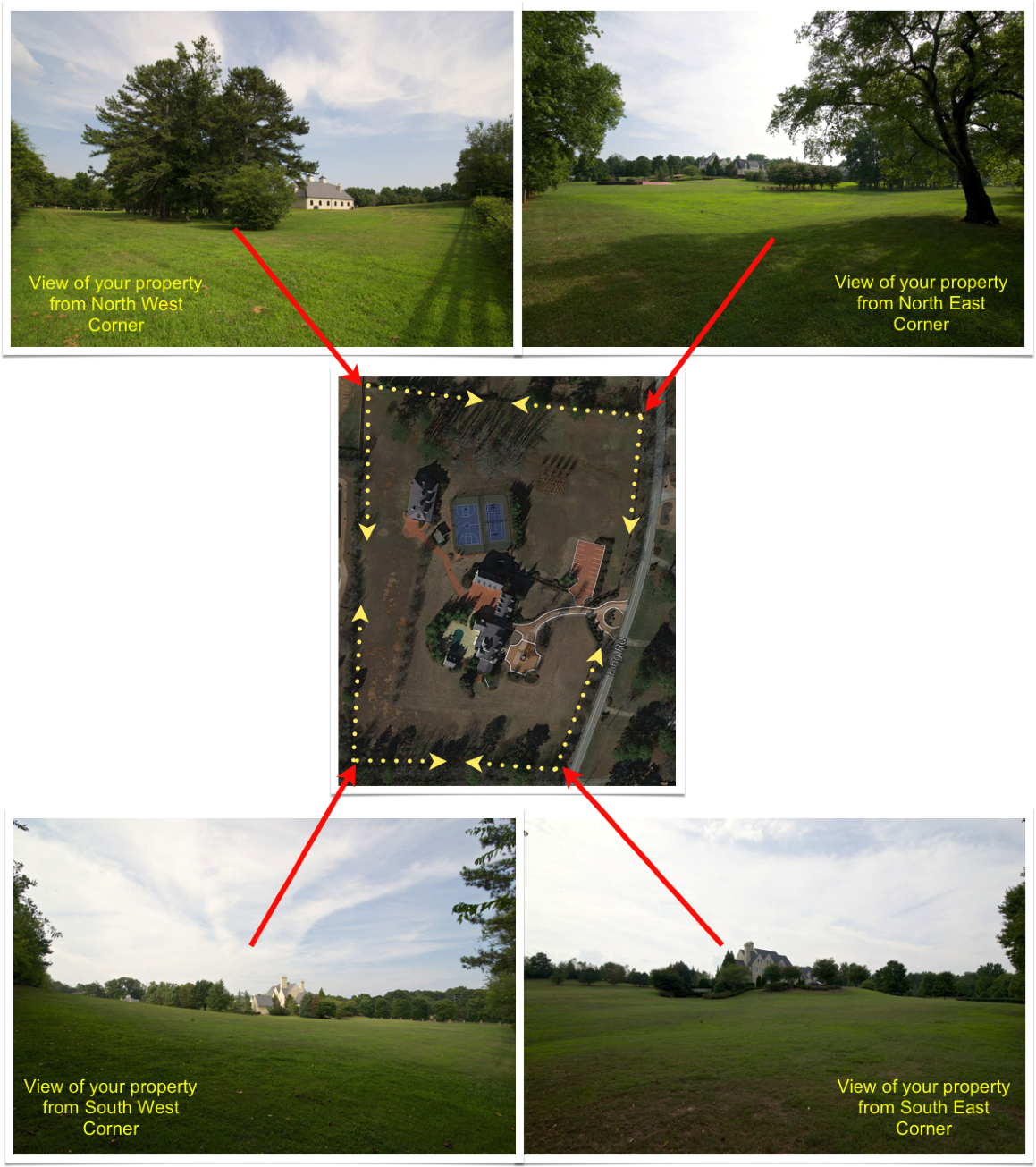 Aerial View And The Grounds - Grass (1159x1305), Png Download