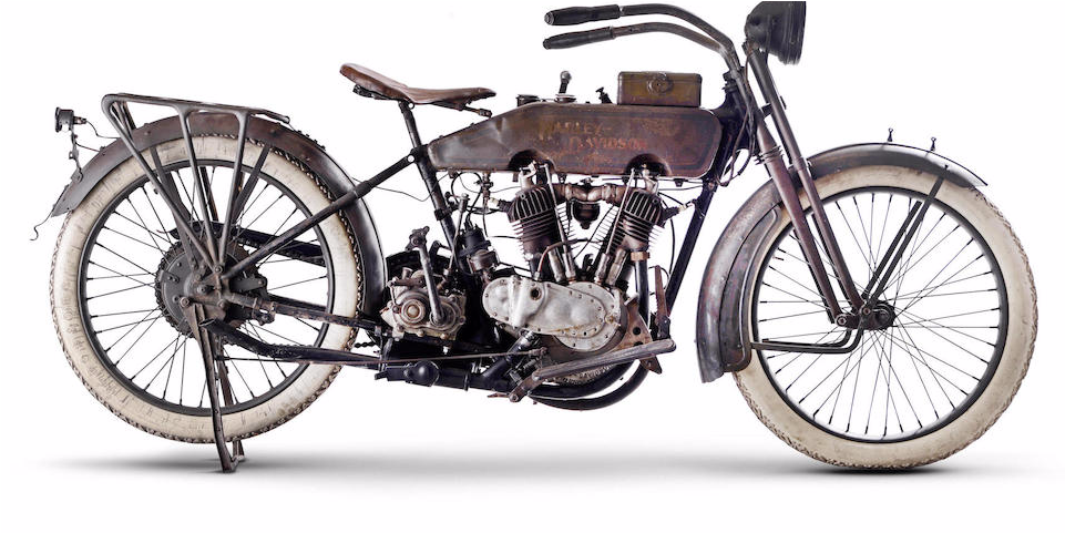 Davidsonold1 - Old Harley Davidson Png (1406x480), Png Download
