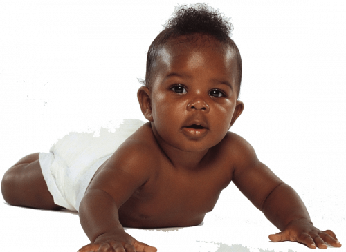 Black-baby - Baby Nigeria (500x365), Png Download