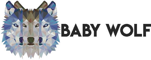 Baby Wolf - Origami Decals By Ambiance Sticker - Origami Wolf Face (605x252), Png Download