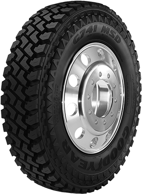 Tire Image - Side - Goodyear G741 Msd (301x400), Png Download