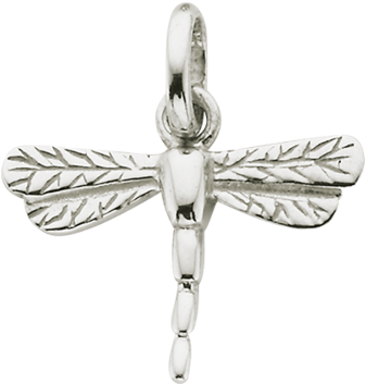 Kirstin Ash Dragonfly Charm Sterling Silver (939x1024), Png Download