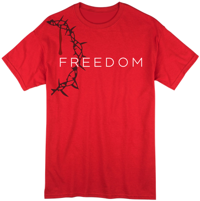 This Design Expresses The Source Of True Freedom, The - Off White Red Shirts (498x495), Png Download