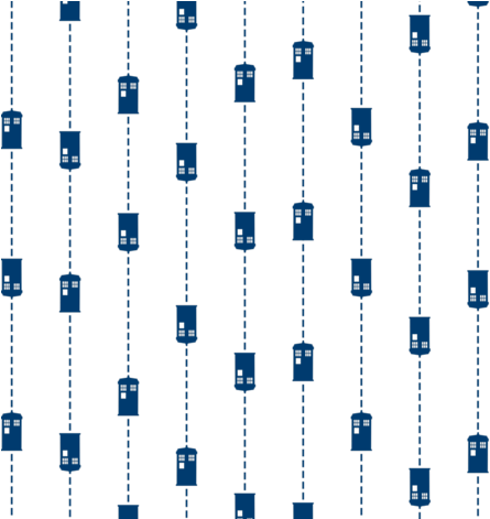 Police Box Pinstripes Fabric By Naehrdine On Spoonflower - Electric Blue (470x470), Png Download
