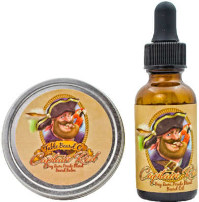 A Bay Rum Pirate Beard Oil & Beard Balm Kit - Beard Oil (400x400), Png Download