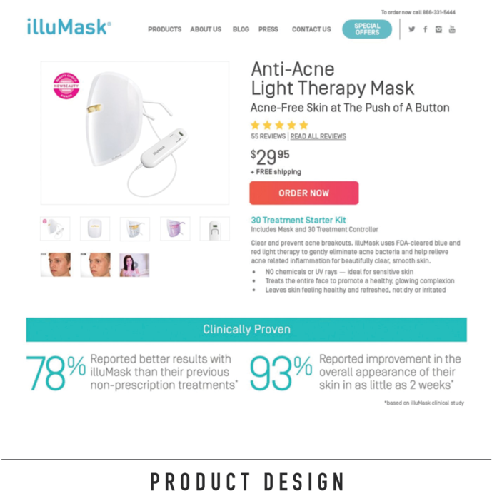 Affordable Illumask Product Pages With 30 Great Red (1000x1000), Png Download