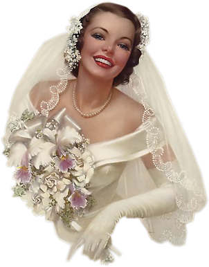 Mod Article22999546 6 - Vintage Bride Png (331x400), Png Download