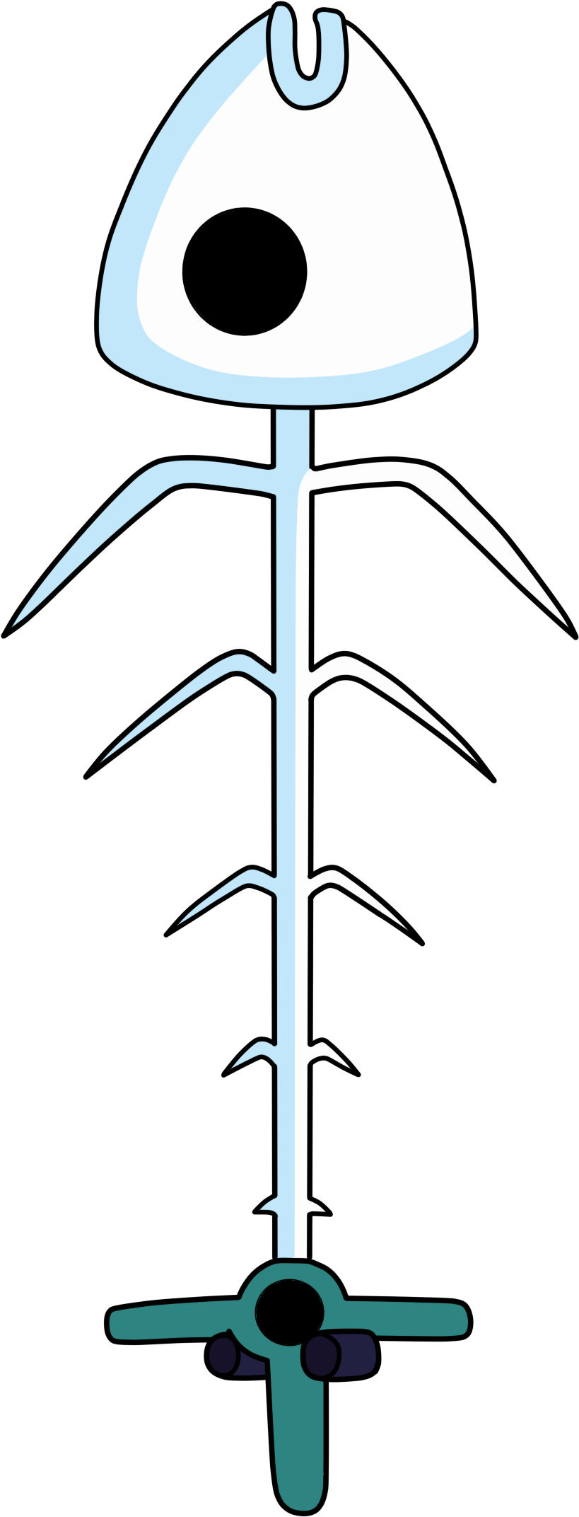 Fishbone Sword - Espada Arma Hora De Aventura (840x2160), Png Download