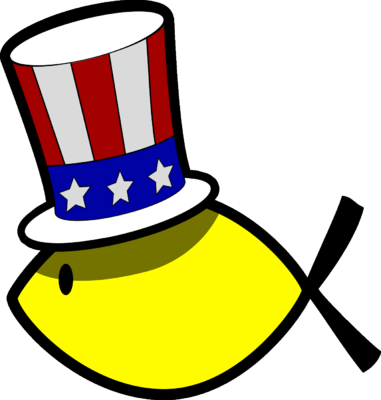 Uncle Sam I Want You Png Image - Fish 4th Of July (381x400), Png Download