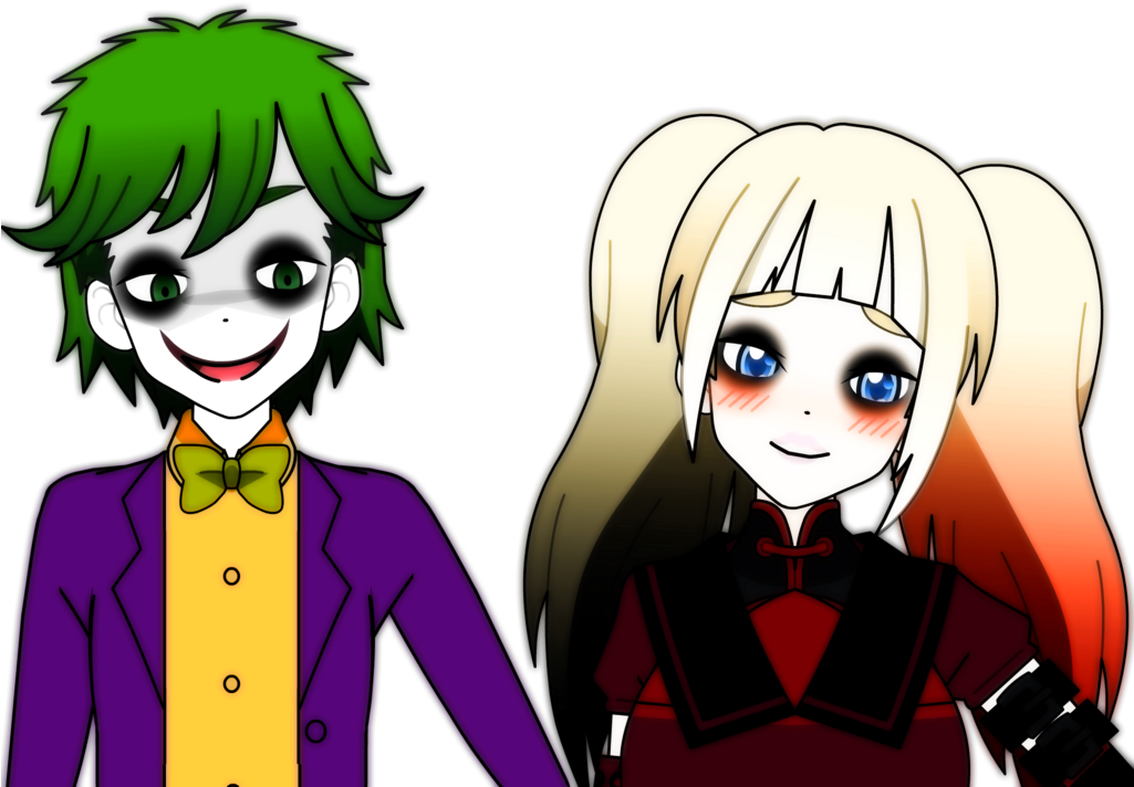 Harley Quinn Y Joker Png - Harley And Joker Creepy (1024x768), Png Download