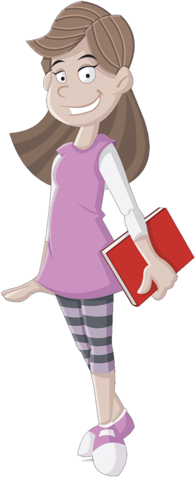 Cartoon-k#4 - School (623x1024), Png Download