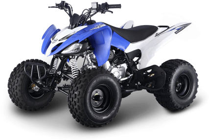 Atomik 125cc Red Feral Quad Bike (500x500), Png Download