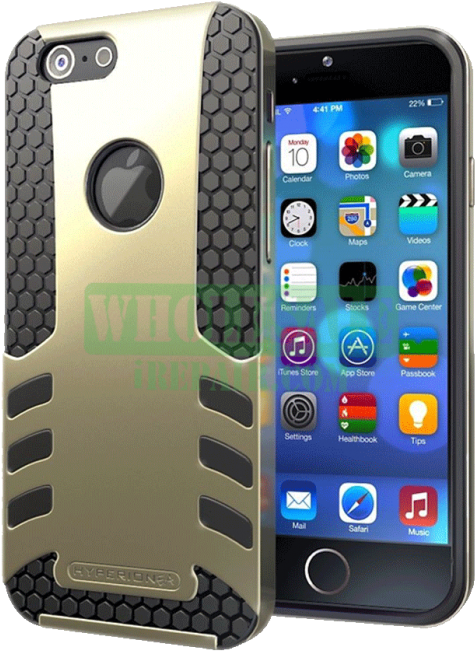 Iphone 6 Plus Gold Hyperion Protector Case - Hyperion Titan 2-piece Premium Hybrid Protective Case (700x700), Png Download