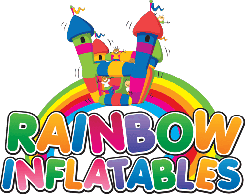 Rainbow Bouncy Castle Hire (497x393), Png Download