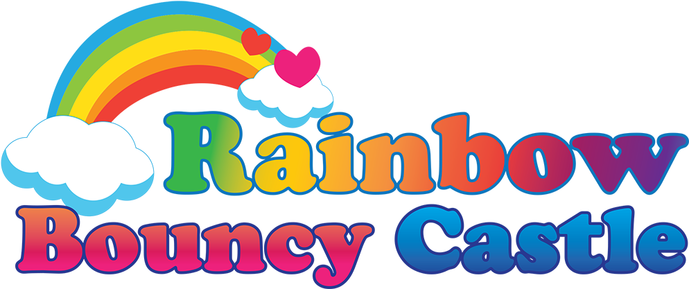 Rainbow Bouncy Castle - Auckland (1000x459), Png Download