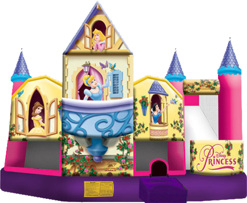 Toronto Bouncy Castle Rentals, Party Rentals - Disney Princess Castle Bounce House (488x400), Png Download