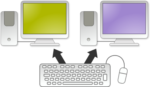 Keyboard Sharing - Jedna Klawiatura Dwa Komputery (500x297), Png Download