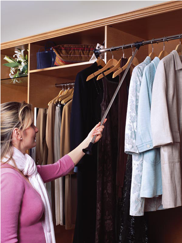 Clothes Lift Pull Down System - Wardrobe Accessories Online India (500x500), Png Download