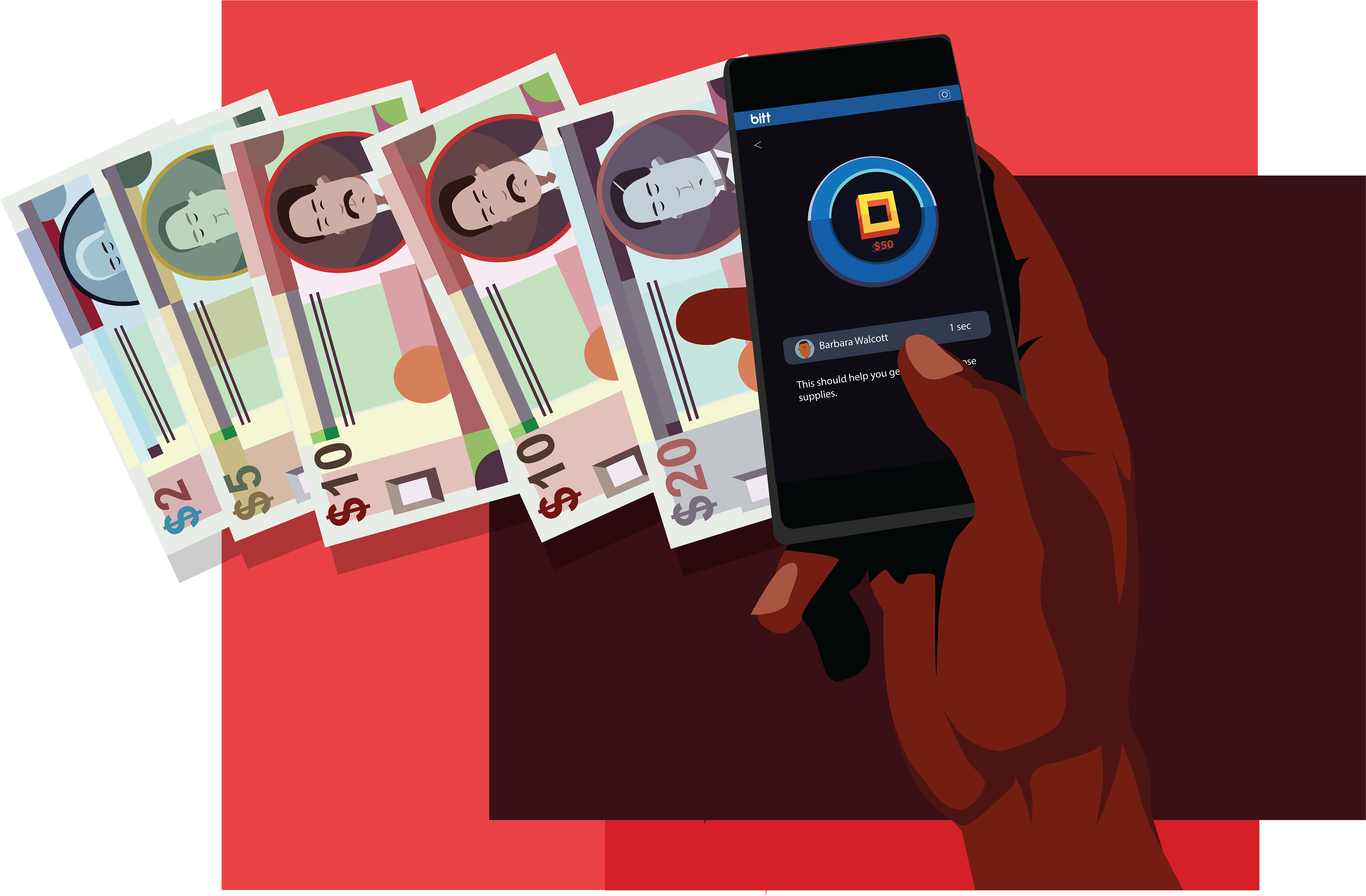 Why Has Bitt Created Barbados Digital Dollars On The - Graphic Design (5000x3184), Png Download