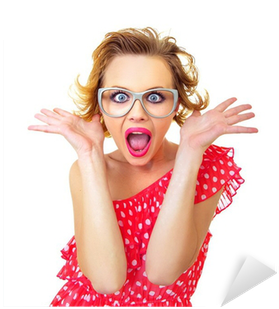 Surprised Pin-up Girl, Isolated On White, Similar In - Crazy Crissy By Rudiger Schneider 9783735738479 (paperback) (400x400), Png Download